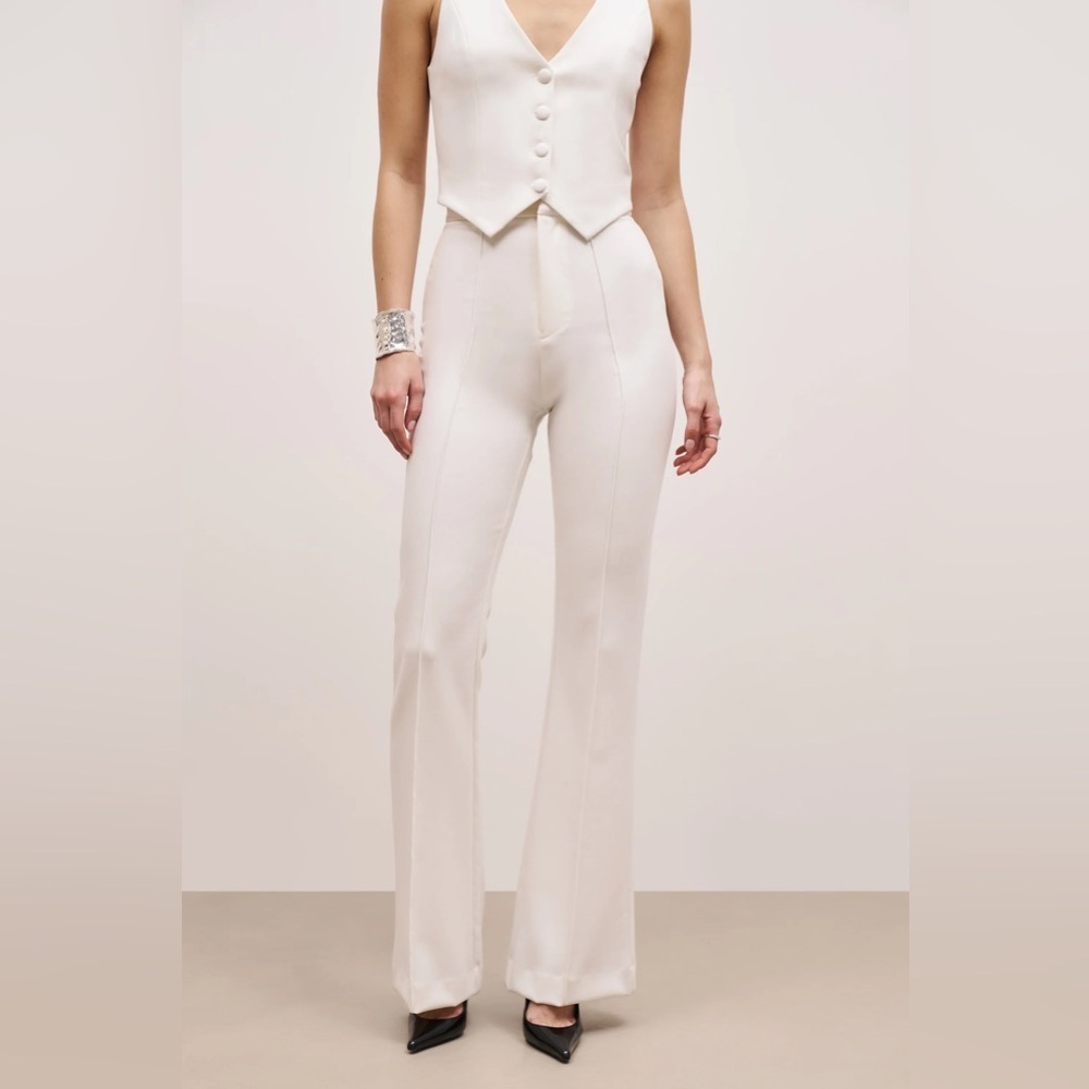 BOA Wide Leg Suit Trousers White Women’s Dress Pants XS NWT
